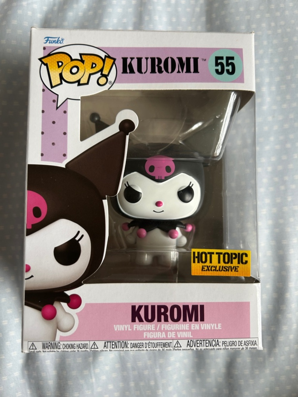 Funko Kuromi Sanrio Vinyl Figure - Black, White, Pink - Hot Topic Exclusive